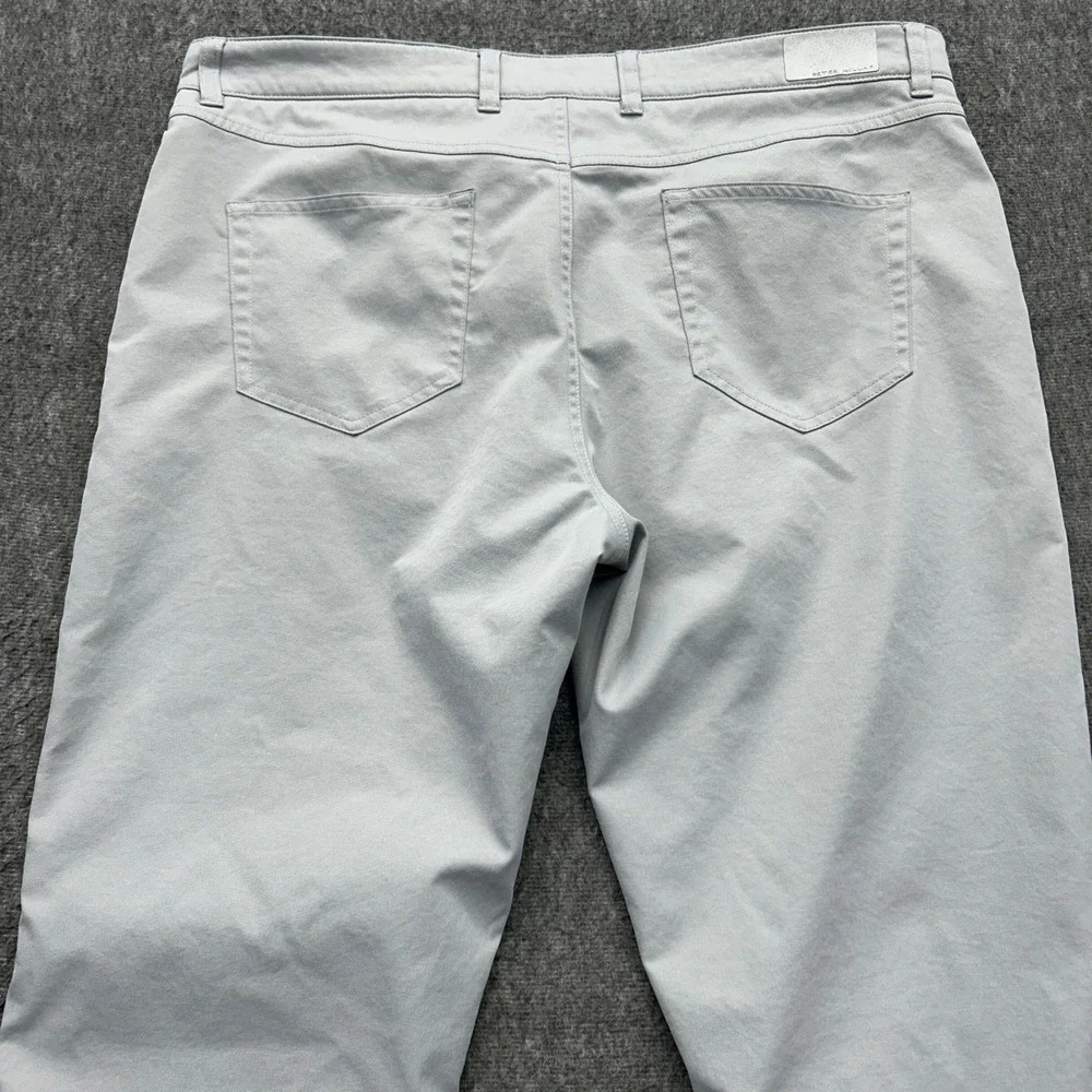 Peter Millar EB66 Pants Mens 38x32 Golf Flex Preppy Performance Gray Classic Fit